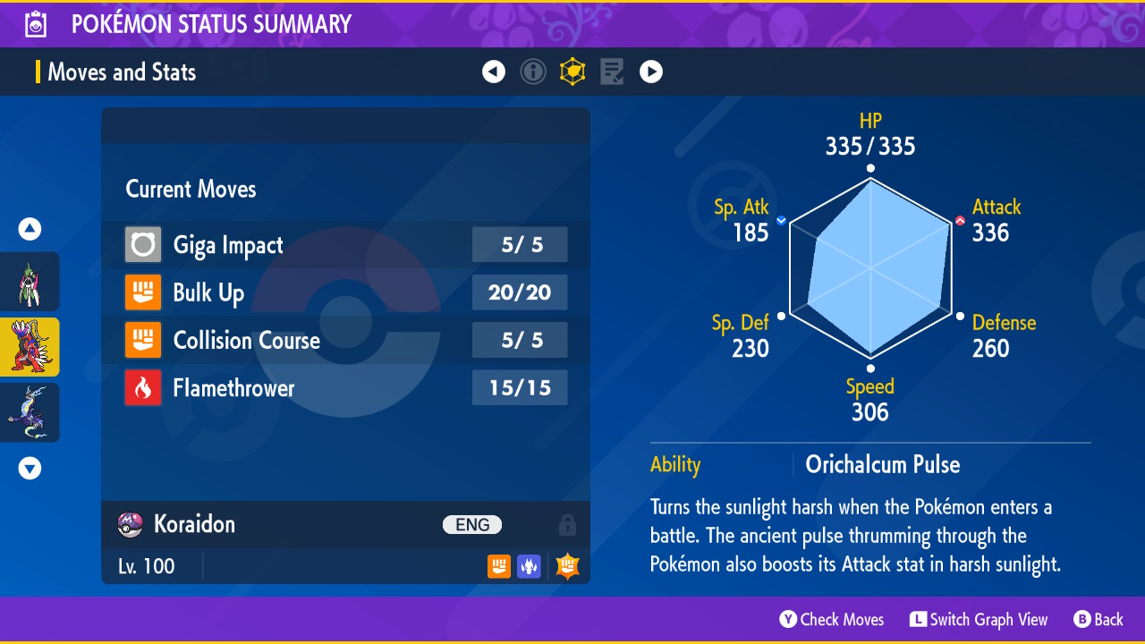 Pokemon Scarlet Violet (#399) KORAIDON - MAX IVs/ALL TMs - Picture 2 of 4